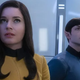 Number One and Mr. Spock have a very uncomfortable turbolift malfunction.